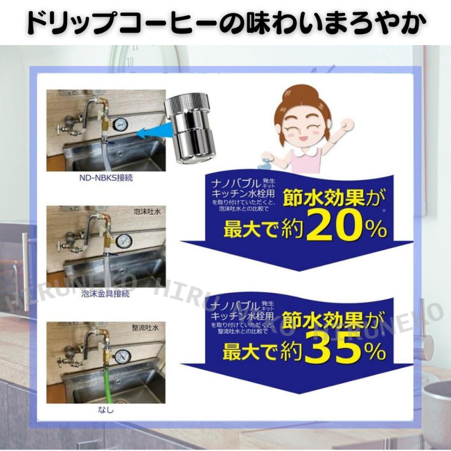 日本電興 ナノバブル発生キット キッチン水栓用 (泡沫/丸型) ND-NBKS