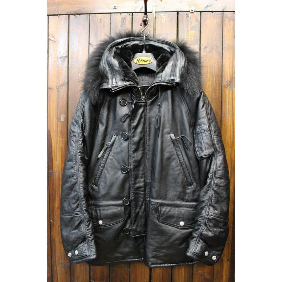 カドヤ（KADOYA） 【N-3R】 ミリタリー レザージャケット サイズ：3L