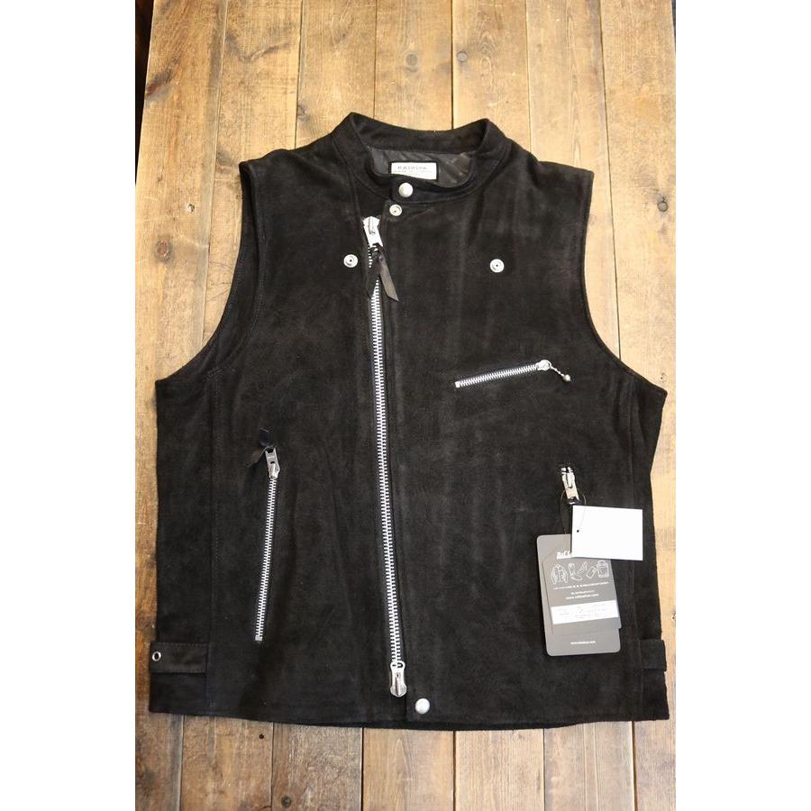 カドヤ（KADOYA） 【LEATHER RIDERS VEST】 レザーライダースベスト