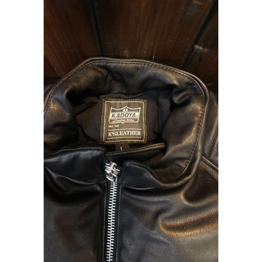 カドヤ（KADOYA） 【VOLGIN】ボルギン レザーダウンジャケット 防寒