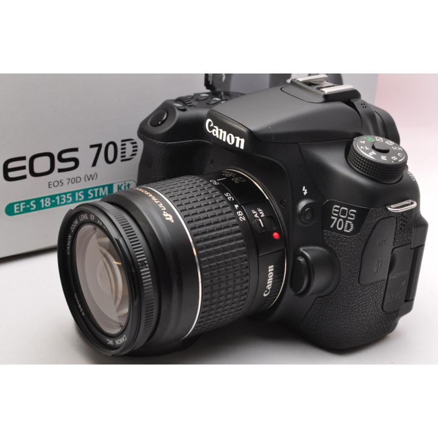 EOS 70D Canon キヤノン レンズセット SDカード(16GB)付き : カメラの