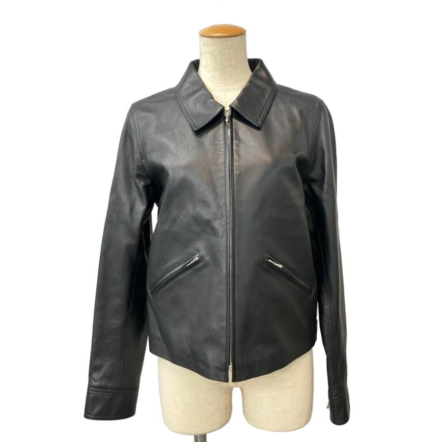 美品 アニエスベー レザージャケット レディース SIZE 38 (S) agnes b