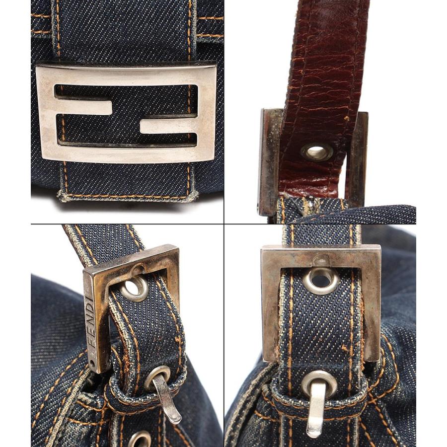 フェンディ ワンショルダーバッグ デニム シルバー金具 マンマバゲット