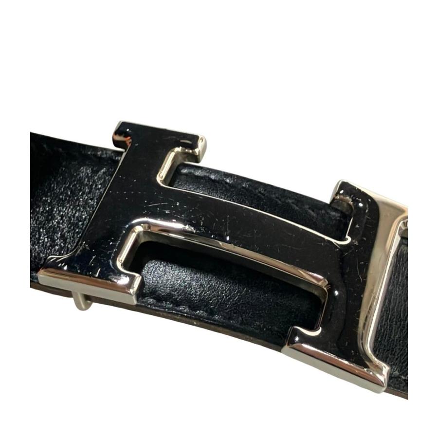 エルメス ベルト シルバー金具 Hバックル コンスタンス メンズ HERMES