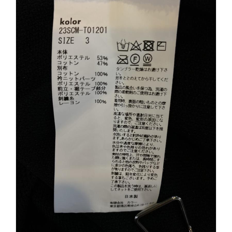 カラー ポロシャツ ドッキング 23ss 23SCM-T01201 メンズ SIZE 3 kolor