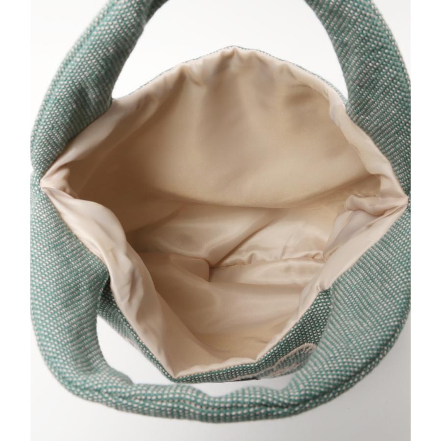 美品 ミナペルホネン ハンドバッグ エッグバッグ tambourine×anemone