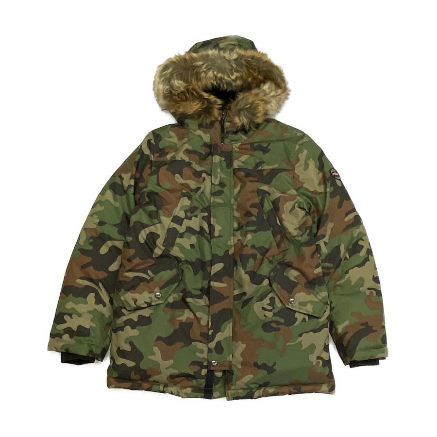ポロ・ラルフローレン ファーダウンジャケット カモ柄 レディース SIZE