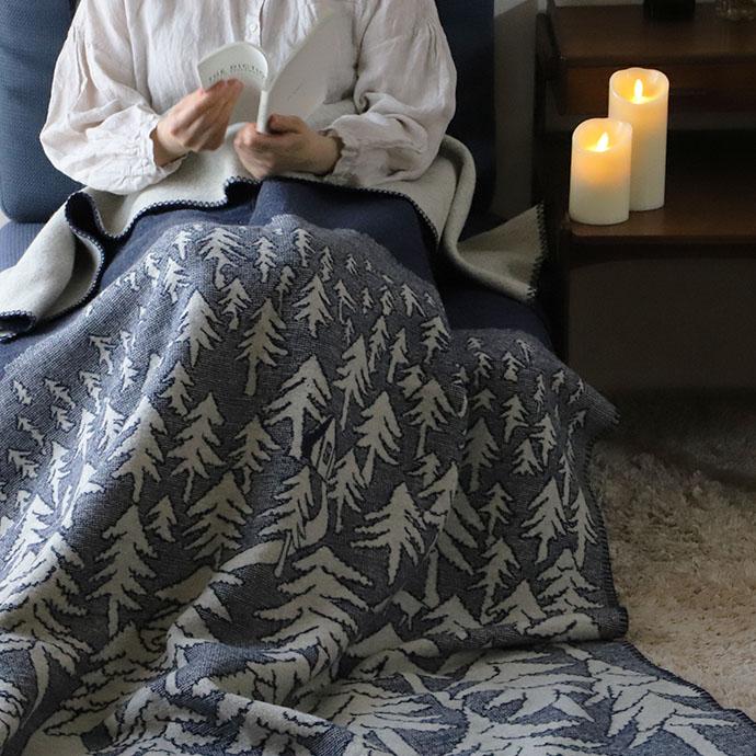 KLIPPAN（クリッパン） ウール ブランケット HOUSE IN THE FOREST