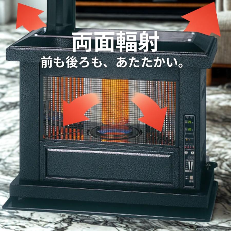 TOYOTOMI（トヨトミ） 煙突式ストーブ 両面輻射タイプ アンティーク