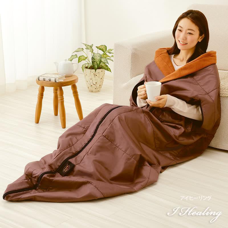 モアホット more hot 暖暖あったか4WAYシュラフ ブラウン 寝袋