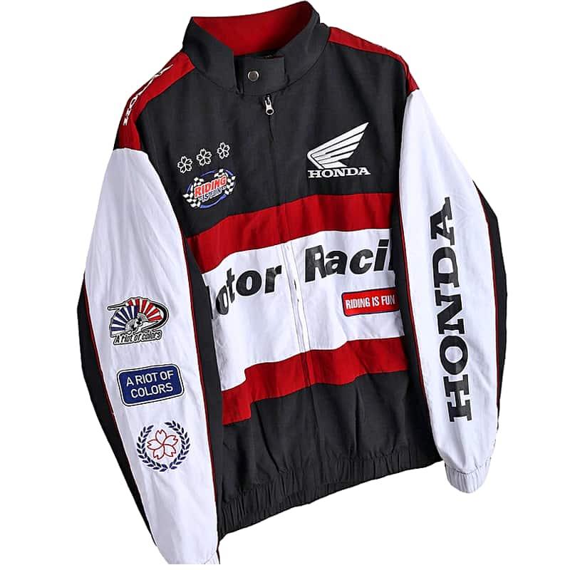 ホンダ（HONDA） HONDA×百花繚乱 レーシングブルゾン ブラック ワイン