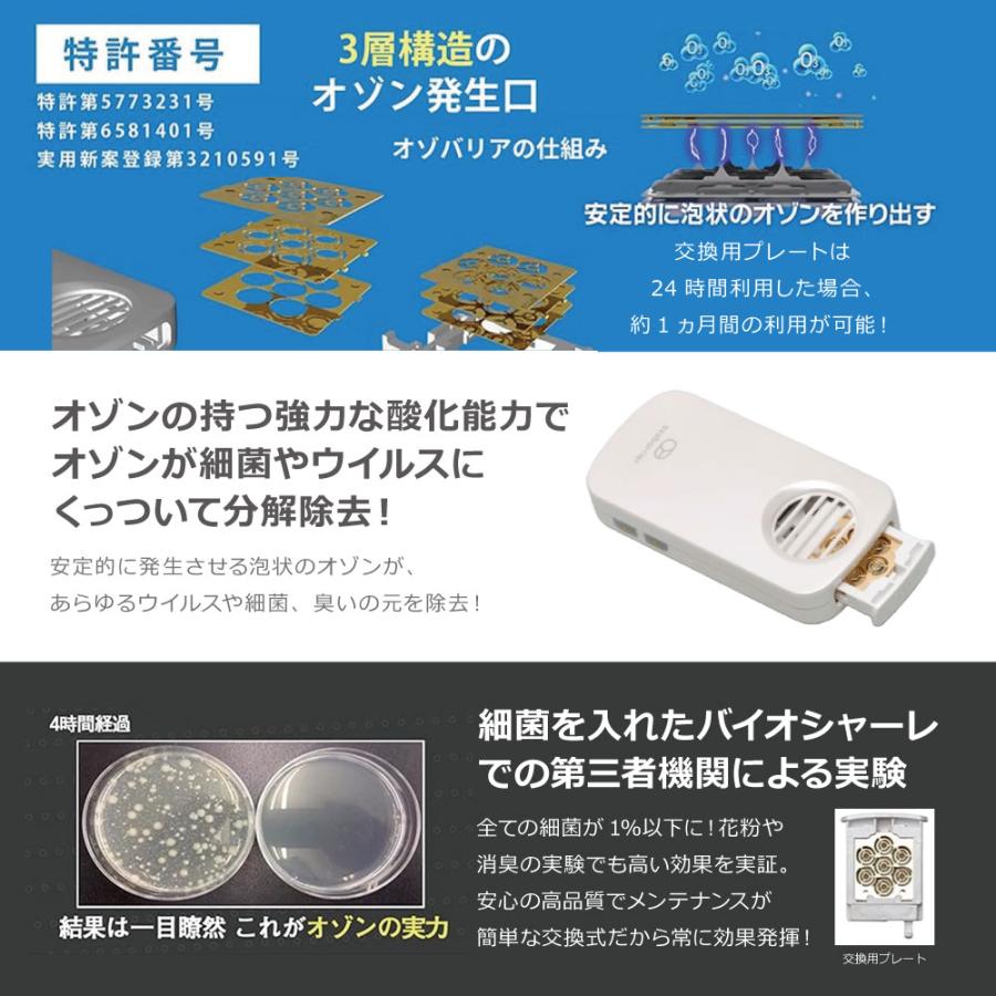 エクレール 低濃度オゾン発生器 オゾバリア｜日本製 オゾン 花粉