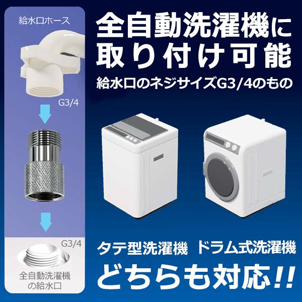 ナノバブル発生キット 特許取得 全自動洗濯機 ドラム式洗濯機 日本電興
