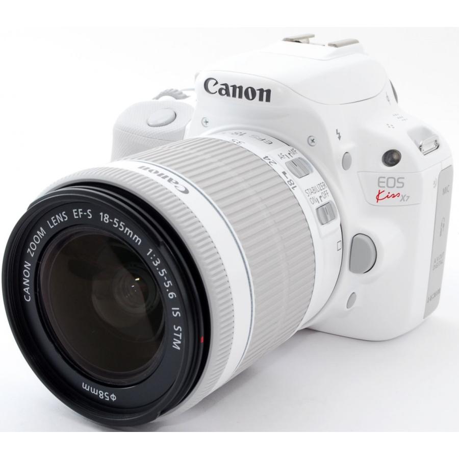 EOS キヤノン デジタル一眼 CANON Kiss X7 ホワイト レンズキット 中古