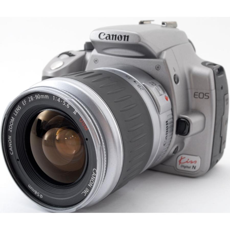 EOS Kiss キヤノン デジタル一眼 CANON DIGITAL N シルバー レンズ
