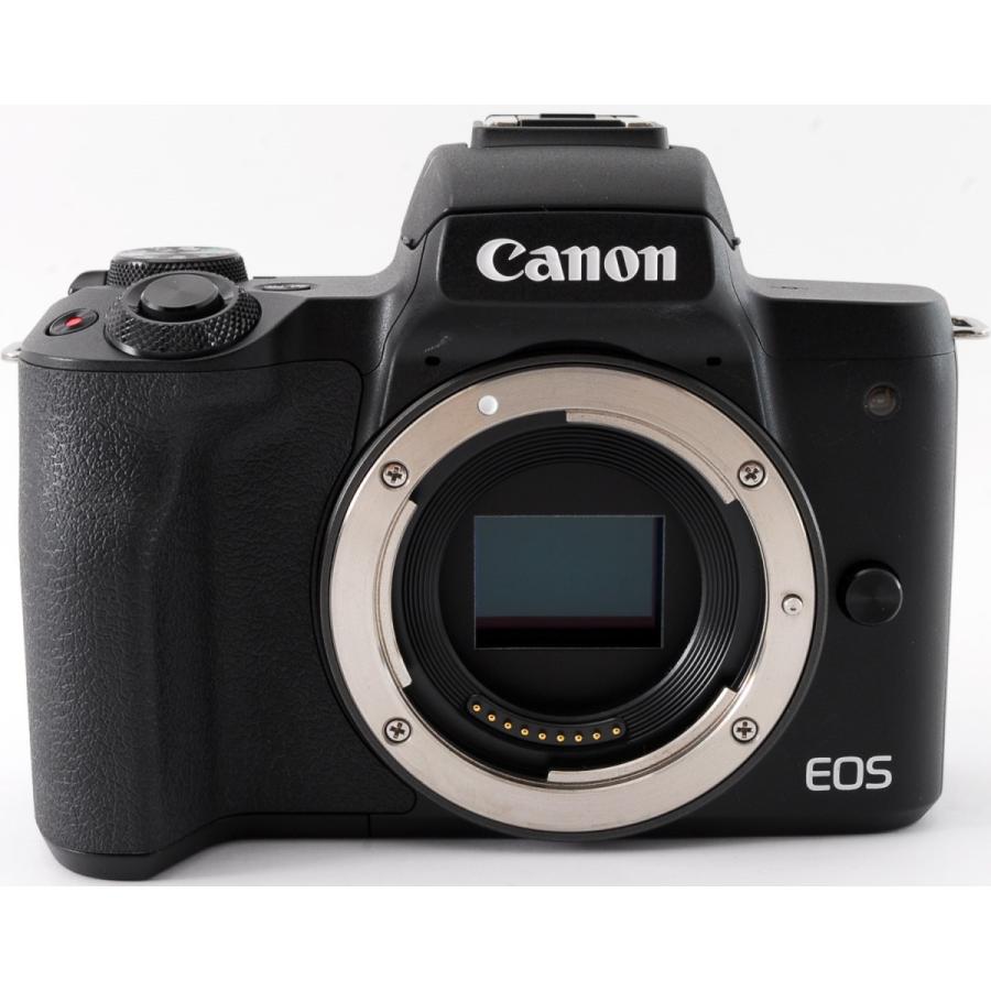 EOS Kiss キヤノン ミラーレス CANON M レンズキット ブラック Wi-Fi
