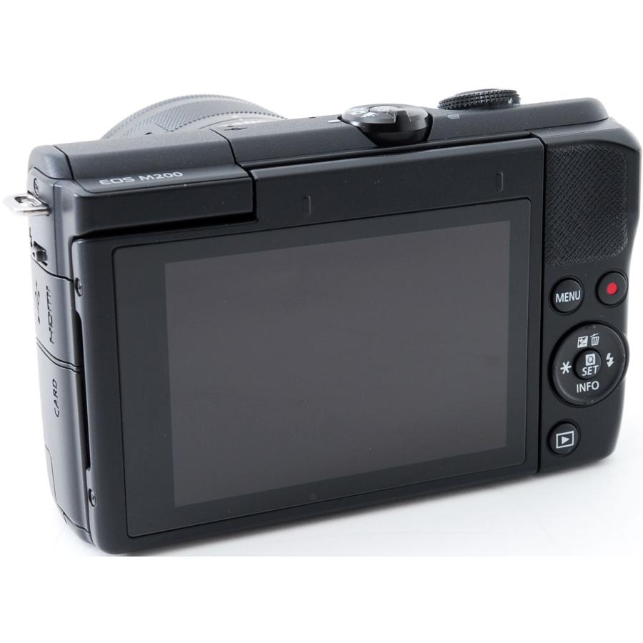 EOS M キヤノン ミラーレス CANON M200 レンズキット ブラック 中古 Wi