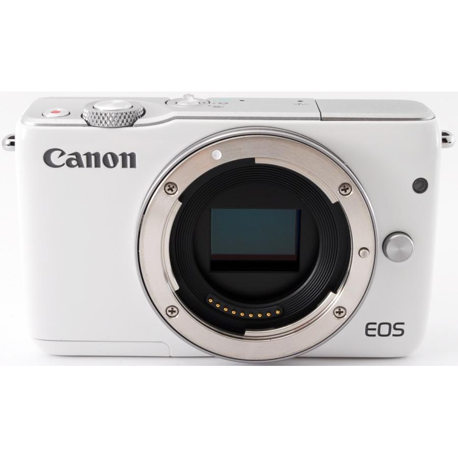 EOS キヤノン ミラーレス一眼 CANON M10 レンズキット ホワイト 中古