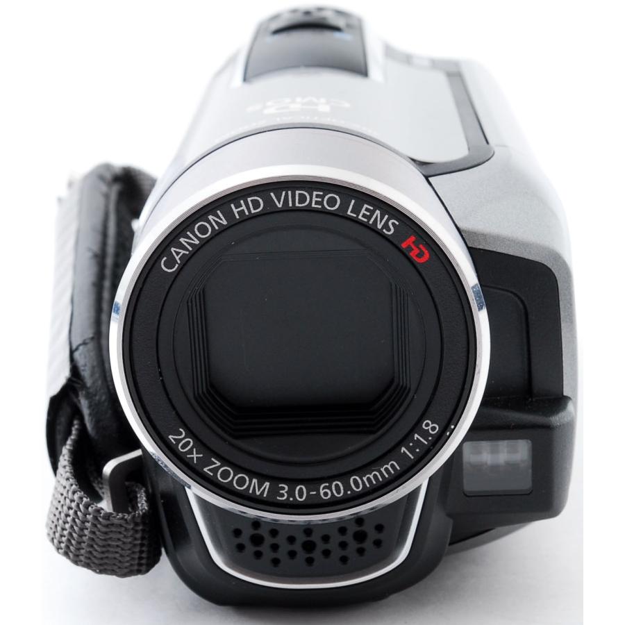 iVIS キヤノン ビデオカメラ CANON HF R10 シルバー 中古 新品SDカード