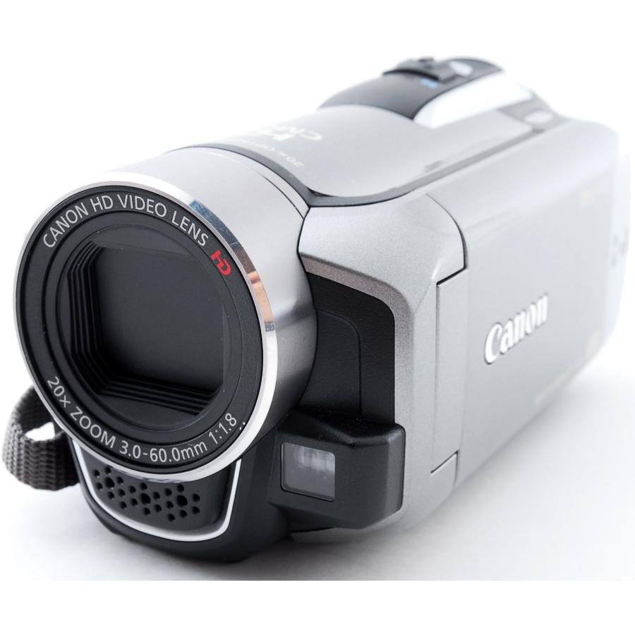 iVIS キヤノン ビデオカメラ CANON HF R10 シルバー 中古 新品SDカード
