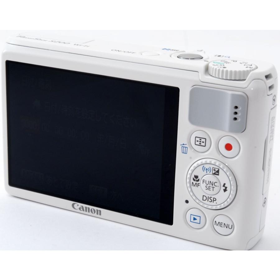 PowerShot キヤノン コンデジ CANON S200 ホワイト 中古 新品SDカード