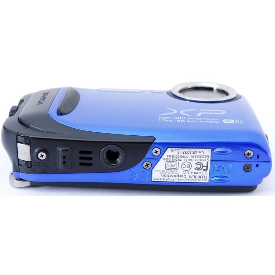 FinePix XPシリーズ フジフイルム コンデジ FUJIFILM XP70 ブルー 中古