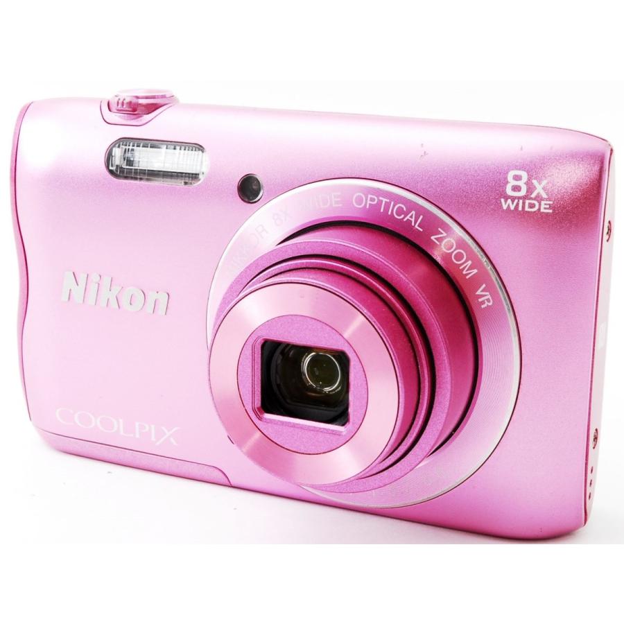 COOLPIX ニコン コンデジ Nikon A300 ピンク 中古 Wi-Fi搭載 SDカード