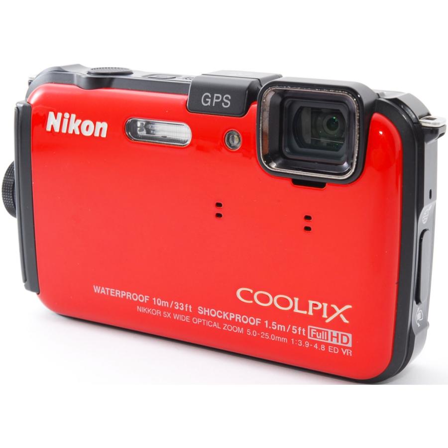 COOLPIX ニコン コンデジ Nikon AW100 オレンジ SDカード付き 届いて