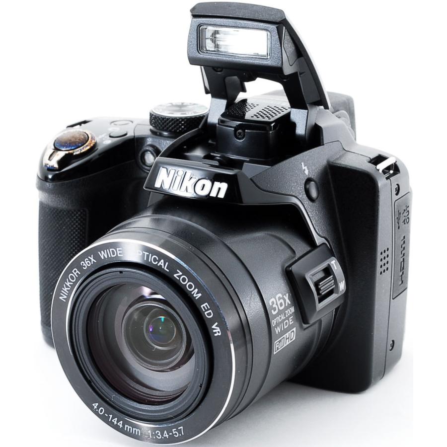COOLPIX P ニコン コンデジ Nikon P500 ブラック 中古 新品SDカード