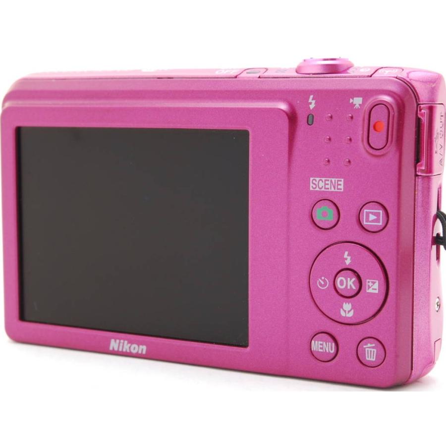 COOLPIX S ニコン Nikon コンデジ S3700 ピンク Wi-Fi搭載 中古 SD