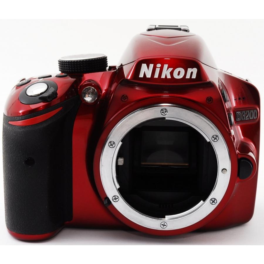 ニコン（Nikon） デジタル一眼 Nikon D3200 レッド レンズキット 中古
