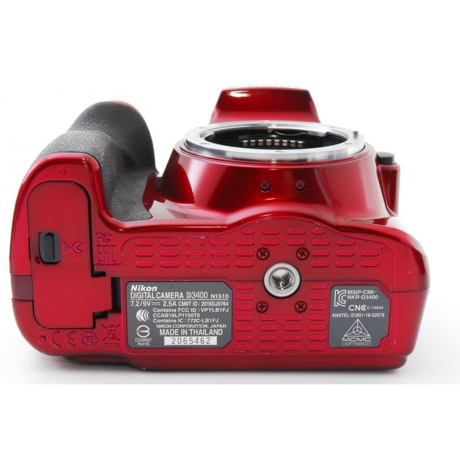 ニコン（Nikon） デジタル一眼 Nikon D3400 レンズキット レッド 中古