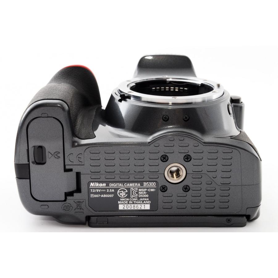 ニコン（Nikon） デジタル一眼 D5300 レンズキット グレー 中古 Wi-Fi
