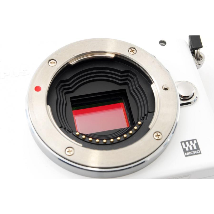 OLYMPUS PEN オリンパス ミラーレス mini E-PM1 ホワイト レンズキット
