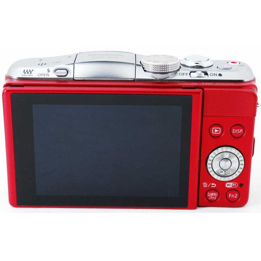 LUMIX パナソニック ミラーレス Panasonic DMC-GF6 レッド レンズ