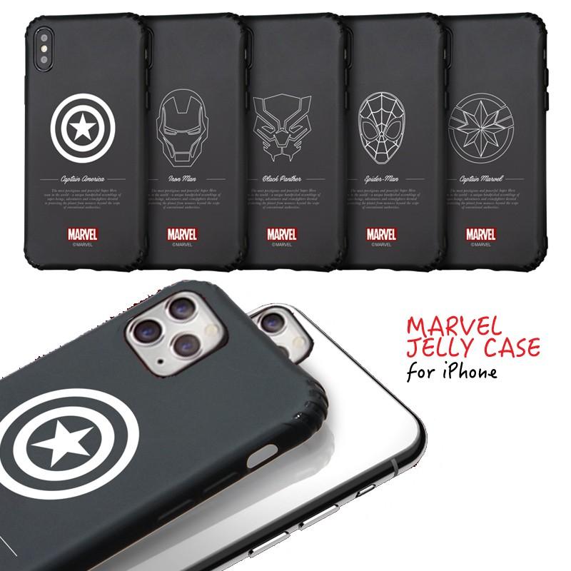 MARVEL（マーベル） iPhoneSE第2世代 ケース ブラックジェルケース