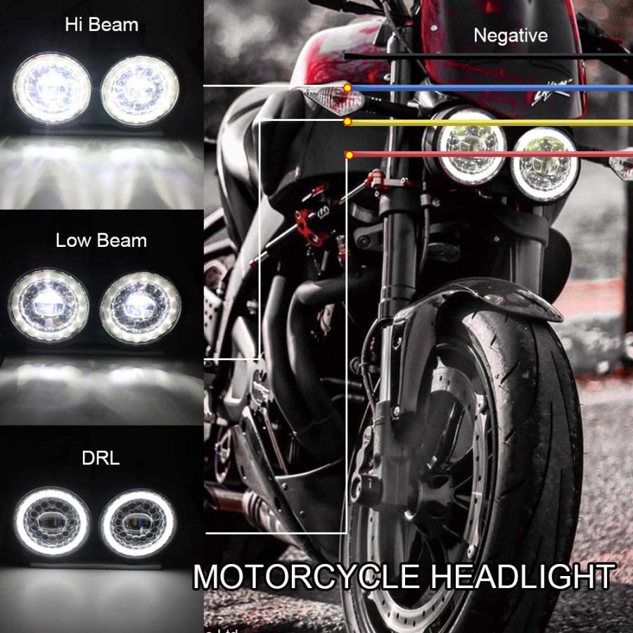 並行輸入品】KUQIQI Buell XB ヘッドライト オートバイプロジェクター