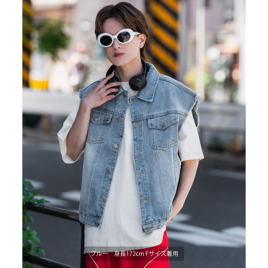 improves（インプローブス） ベスト メンズ ウォッシュ デニムベスト G