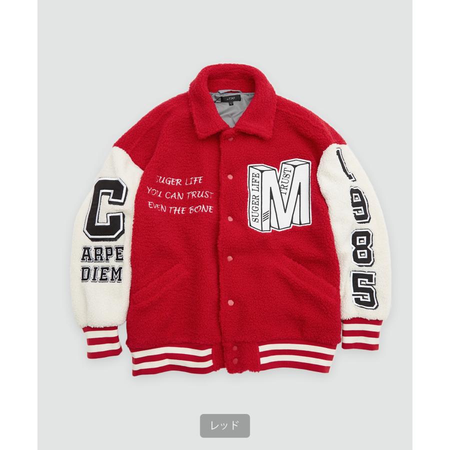 improves（インプローブス） ボアジャケット メンズ ロゴ 刺しゅう