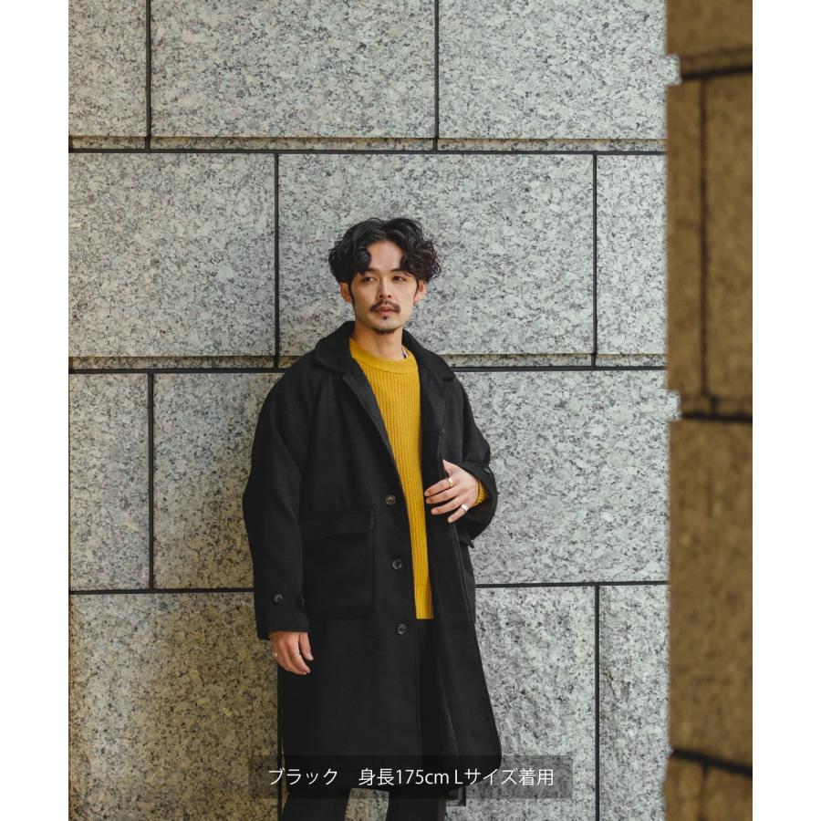 improves（インプローブス） ステンカラーコート メンズ シャギー