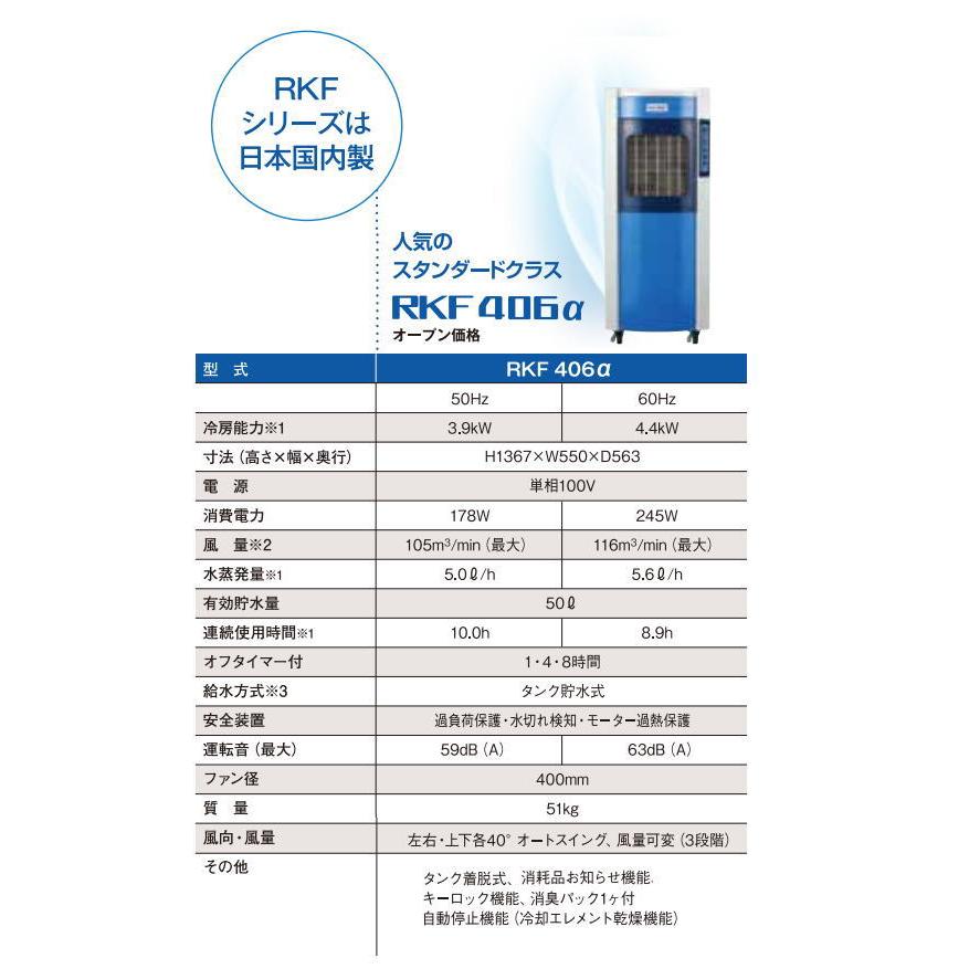 静岡製機 気化式冷風機 RKF406α （2〜4人用） : イマジネットで!ヤフー