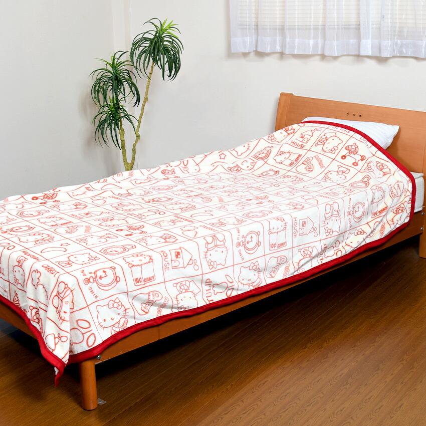 ハローキティ あったか毛布 シングルサイズ くらし Hello Kitty