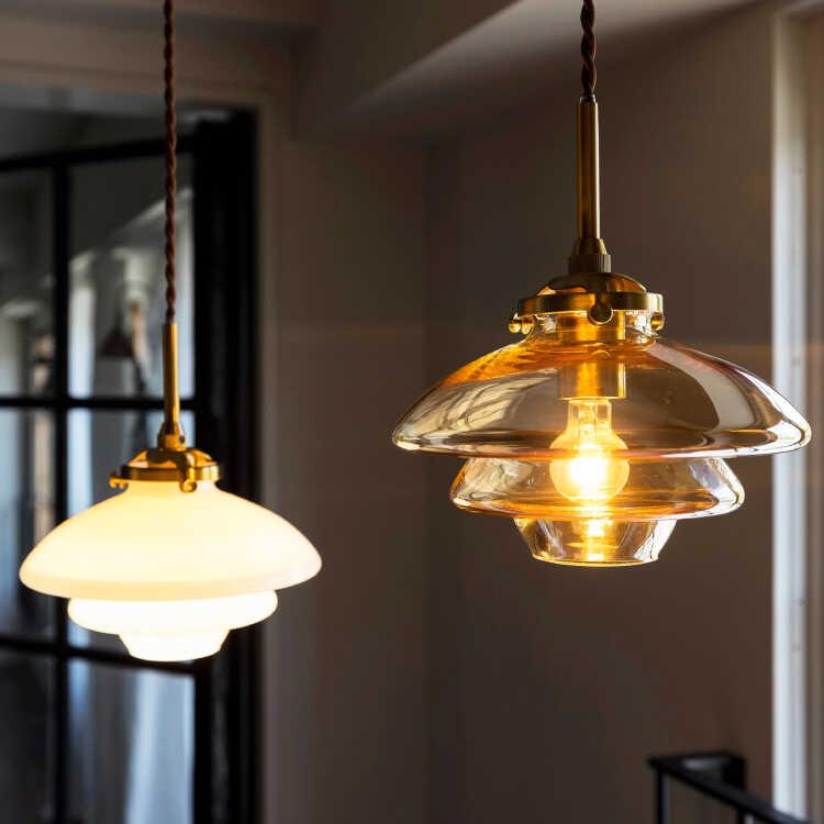 ペンダントライト ガラス 1灯 おしゃれ 北欧 LED ダイニング ミッド