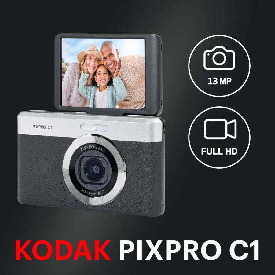 KODAK PIXPRO C1 コンパクトデジタルカメラ| 13MP BSI CMOS 4倍ズーム