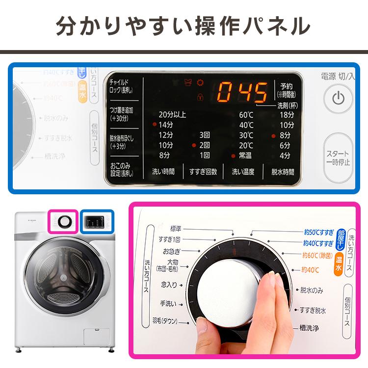 IRIS OHYAMA（アイリスオーヤマ） 洗濯機 ドラム式 安い 一人暮らし