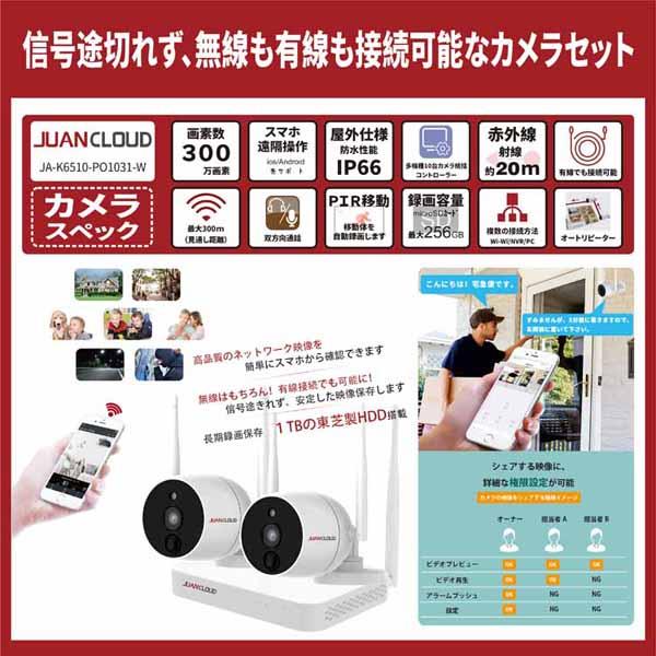 防犯カメラ 屋外 家庭用 専用レコーダー セット wifi 小型カメラ 監視