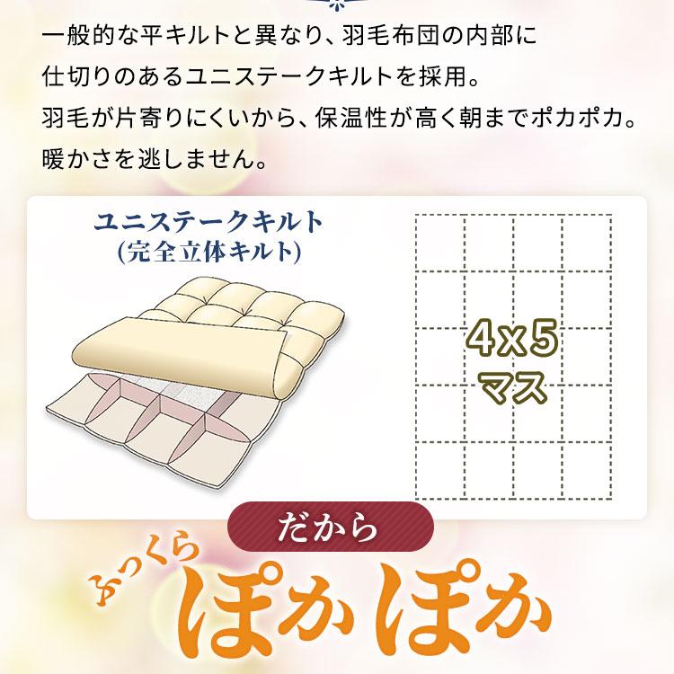 西川（nishikawa） 羽毛布団 ダブルサイズ 掛けふとん ロング 羽毛