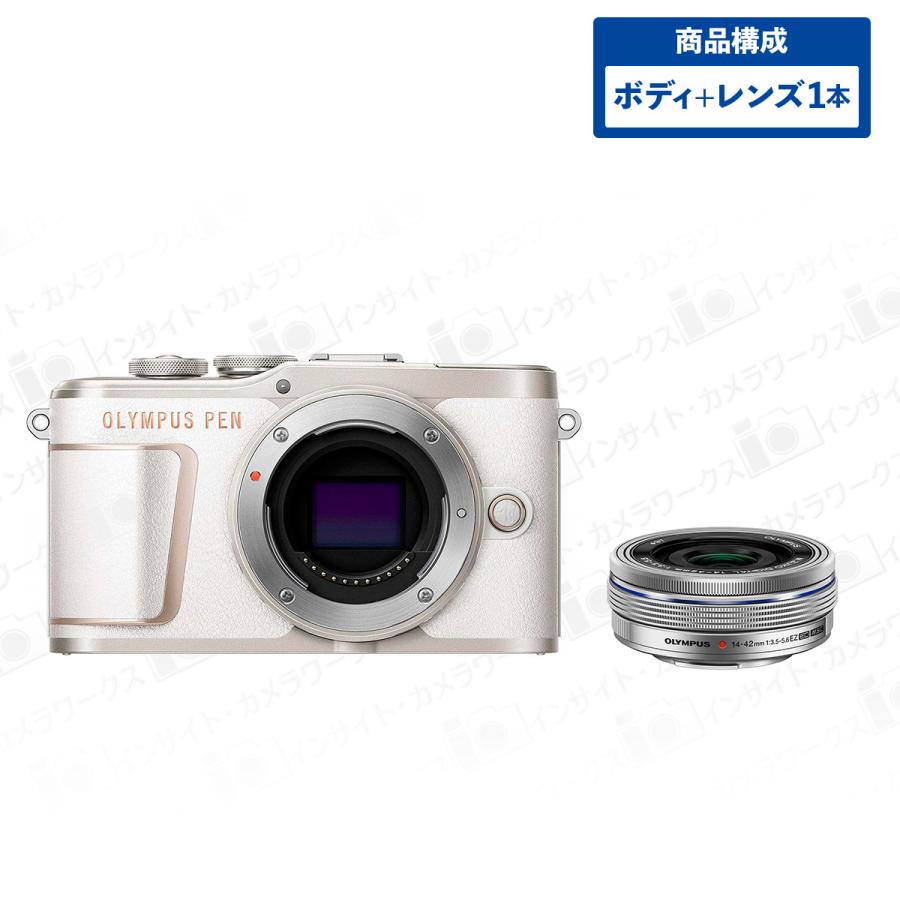 OLYMPUS PEN オリンパス E-PL10 ボディ ホワイト + 標準ズームレンズ