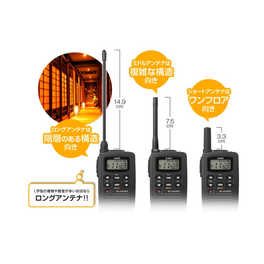 ALINCO（アルインコ） DJ-CH202 特定小電力 トランシーバー / インカム