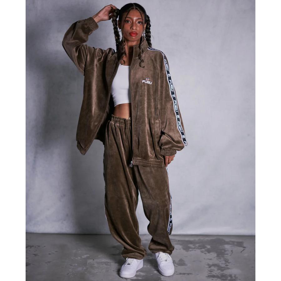 FUBU フブ ベロア セットアップ 上下セット ベルベット トラック